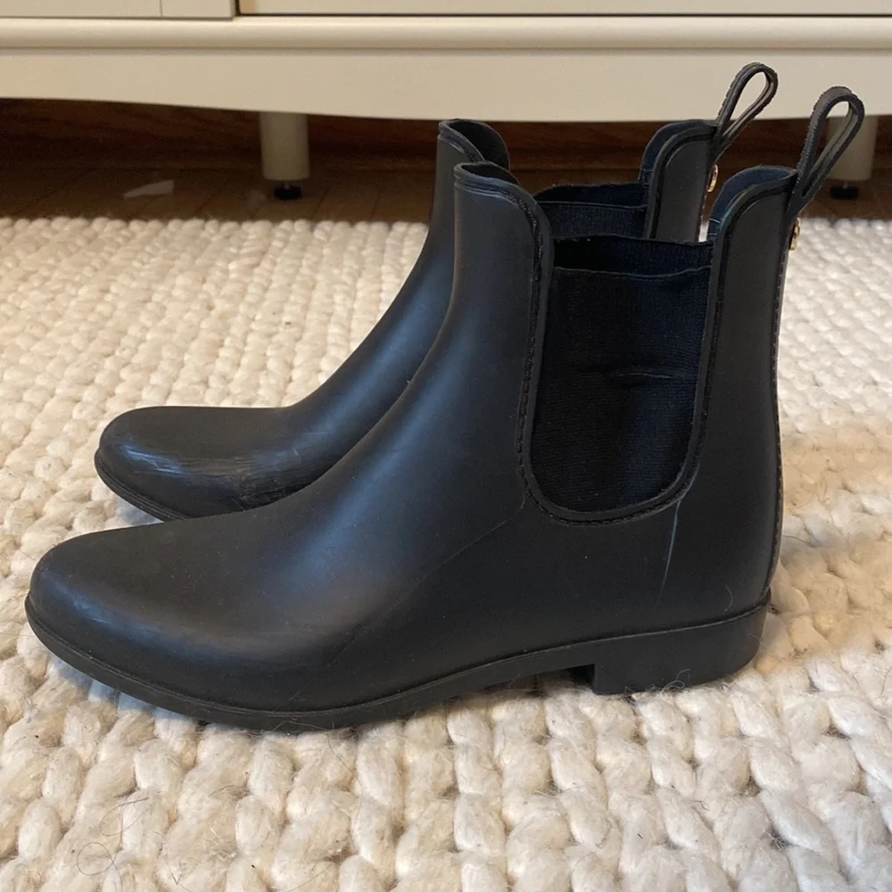 Sam Edelman Black Chelsea Rain Boots Size 9 - Picture 3 of 4